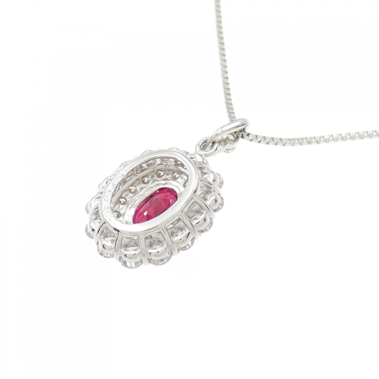 [BRAND NEW] PT Ruby Necklace 0.56CT