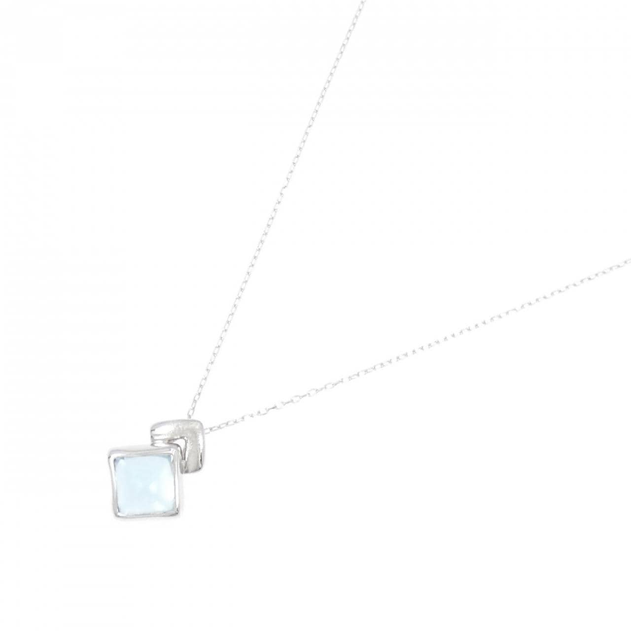 K14WG/K18WG Blue Topaz Necklace