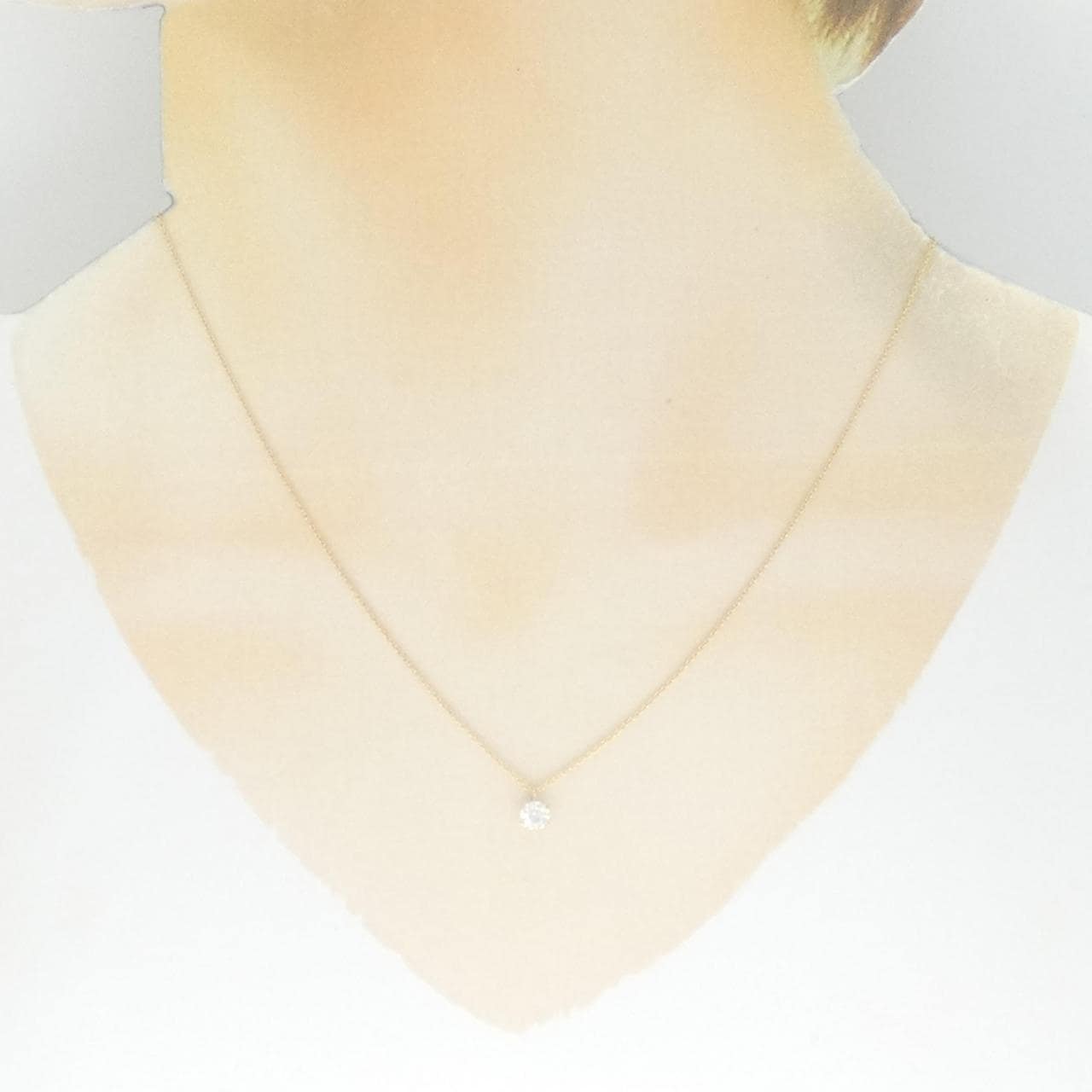 【リメイク】K18YG ダイヤモンド ネックレス 0.310CT F SI2 EXT