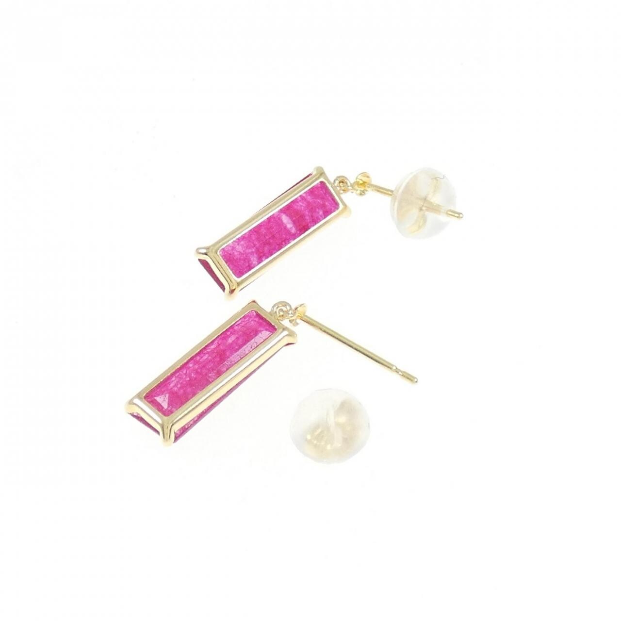 【新品】K18YG クオーツ ピアス