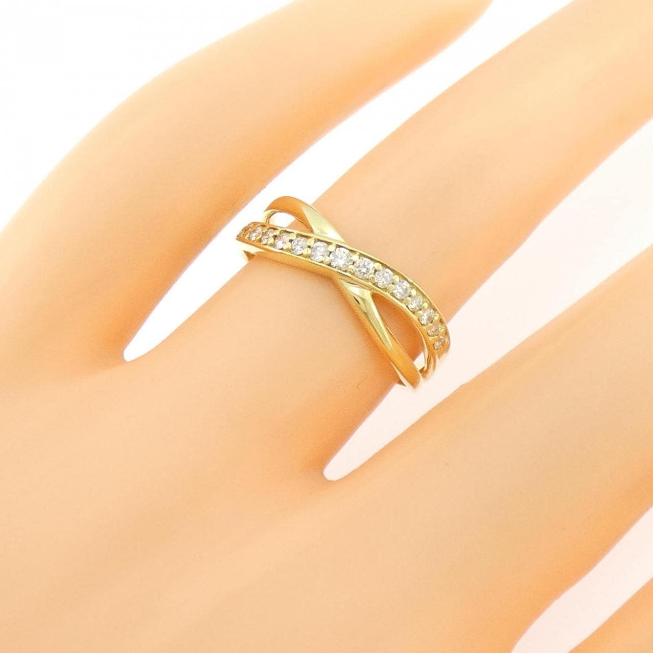 K18YG ダイヤモンド リング 0.20CT