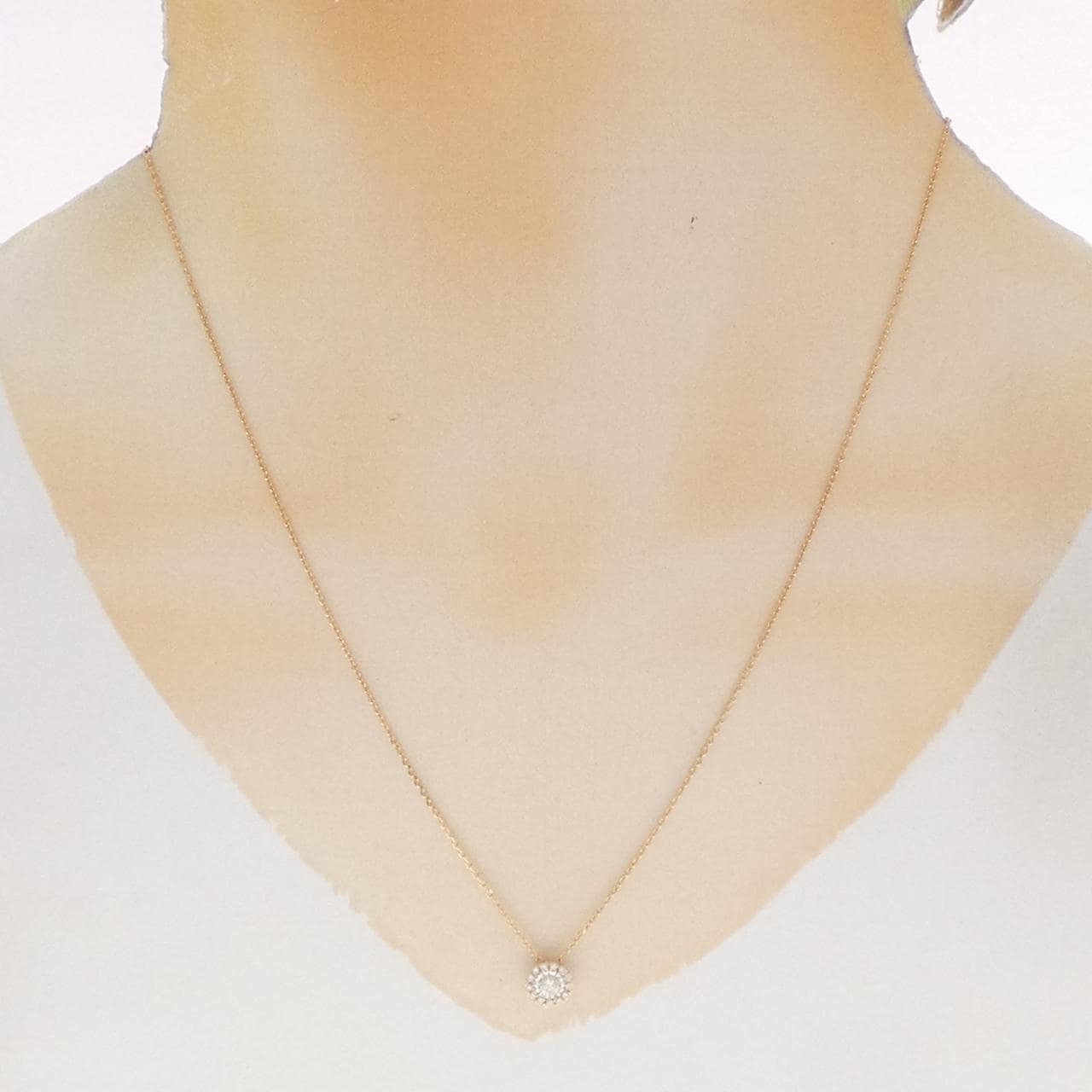 K18PG/K18WG ダイヤモンド ネックレス 0.23CT