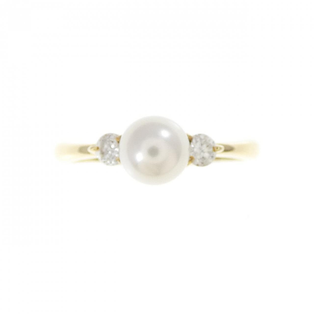 K18YG アコヤパール リング 4.9mm