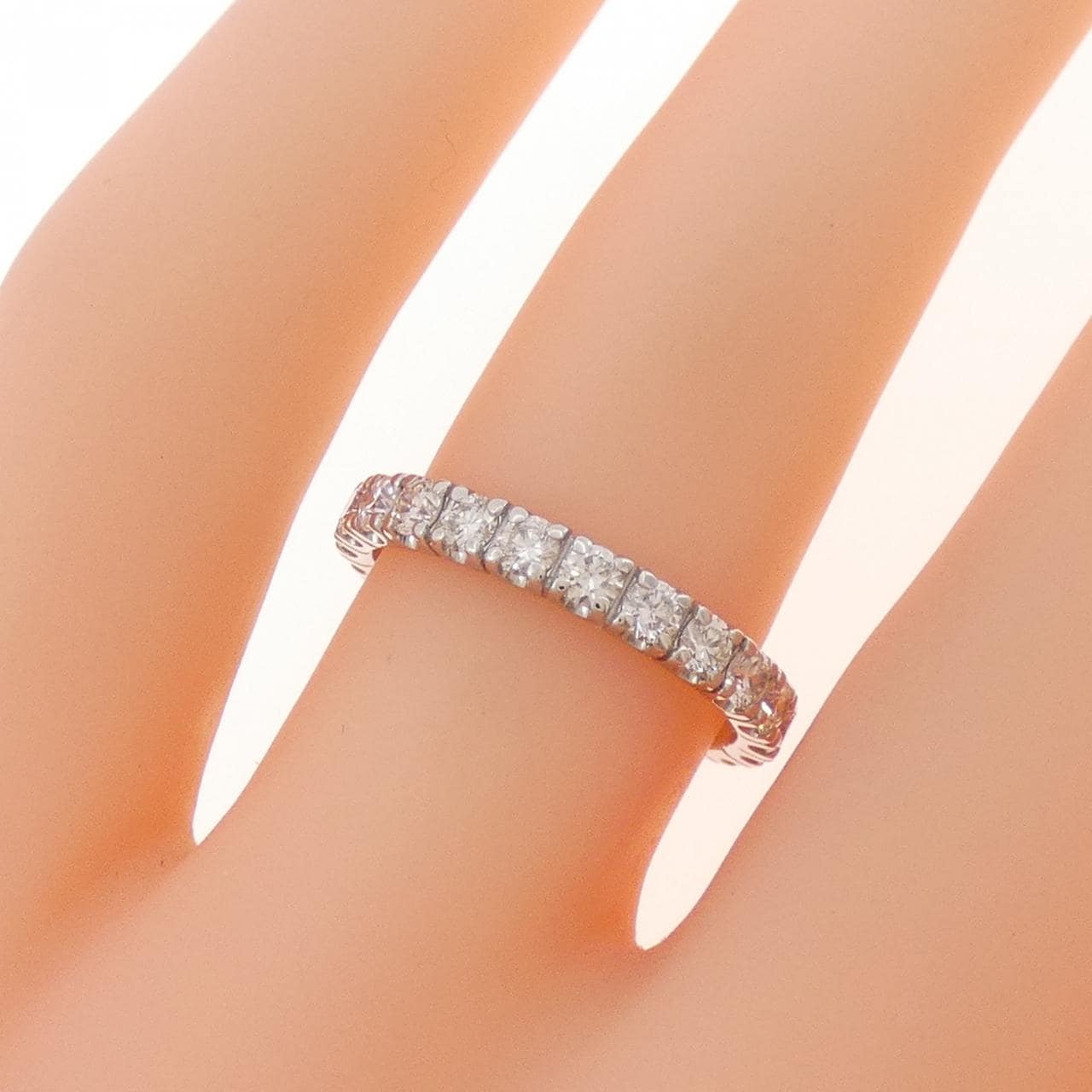 PT950 フルエタニティ ダイヤモンド リング 1.00CT