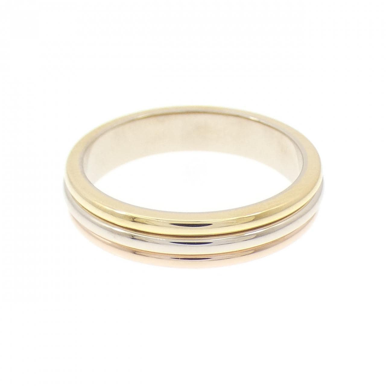 カルティエ スリーゴールドウェディング リング