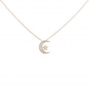 K18PG ムーン×スター ダイヤモンド ネックレス