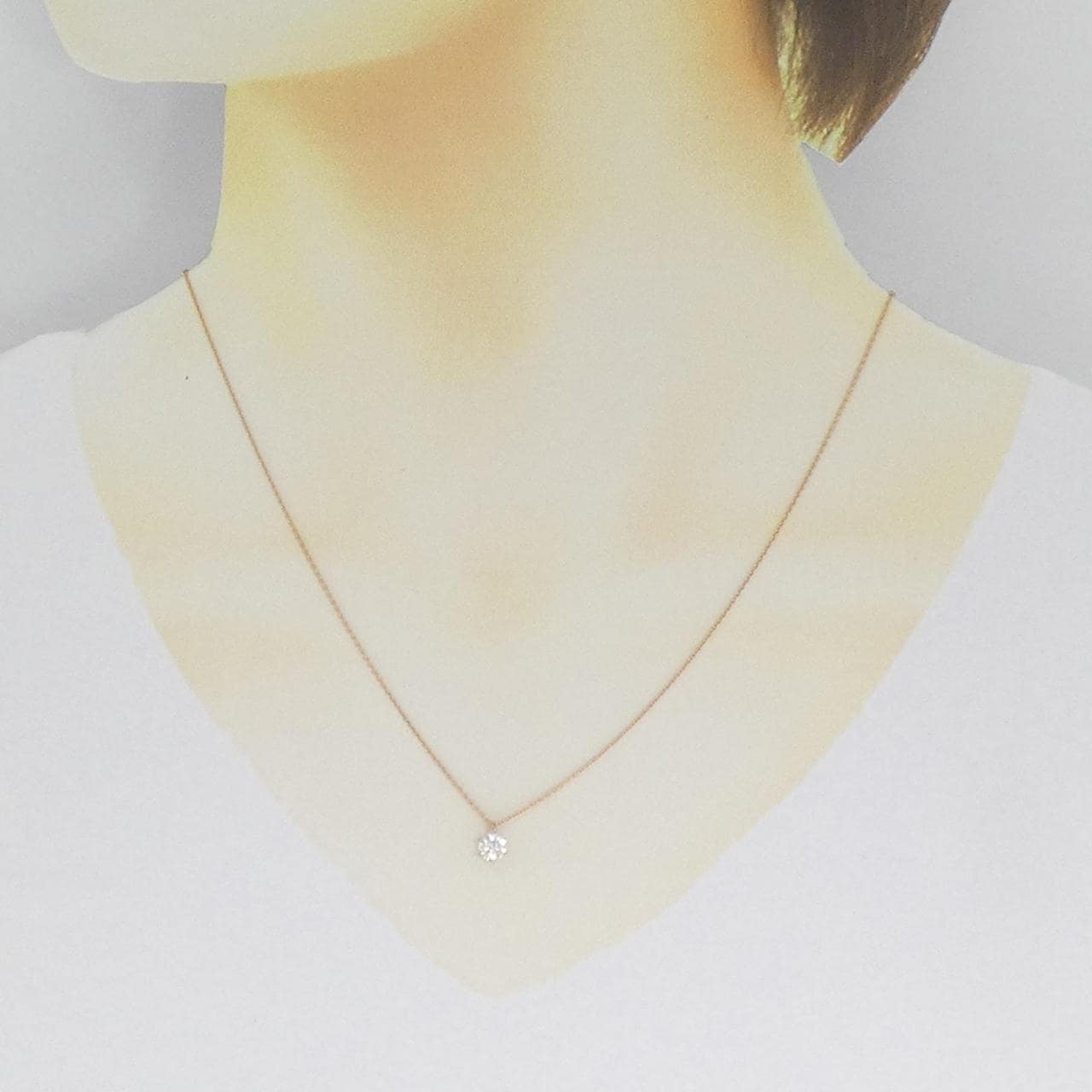 【リメイク】K18PG ダイヤモンド ネックレス 0.352CT H SI2 EXT