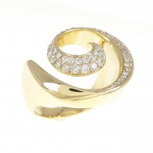 K18YG ダイヤモンド リング 0.36CT