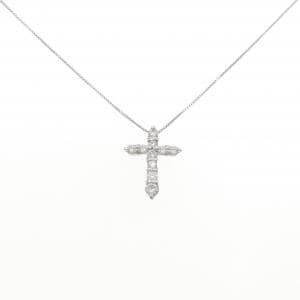 PT900/PT850 クロス ダイヤモンド ネックレス 0.50CT