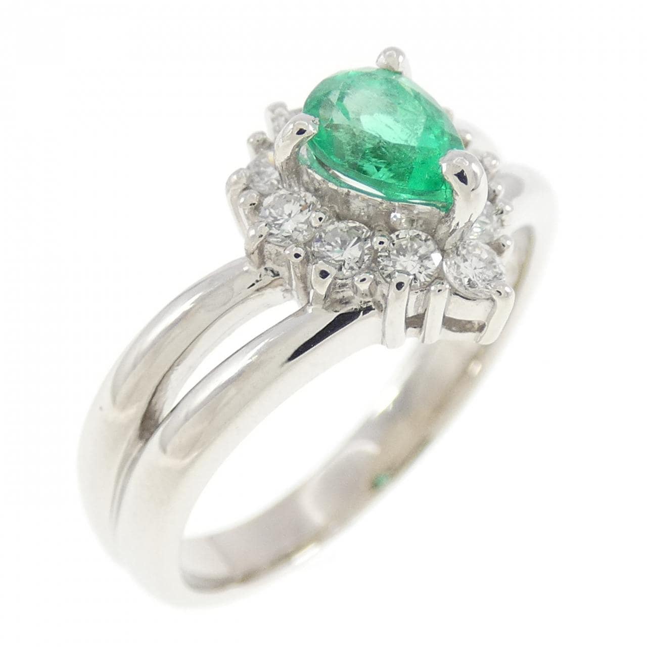 PT900 エメラルド リング 0.32CT