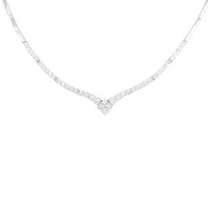 K18WG ダイヤモンド ネックレス 1.00CT