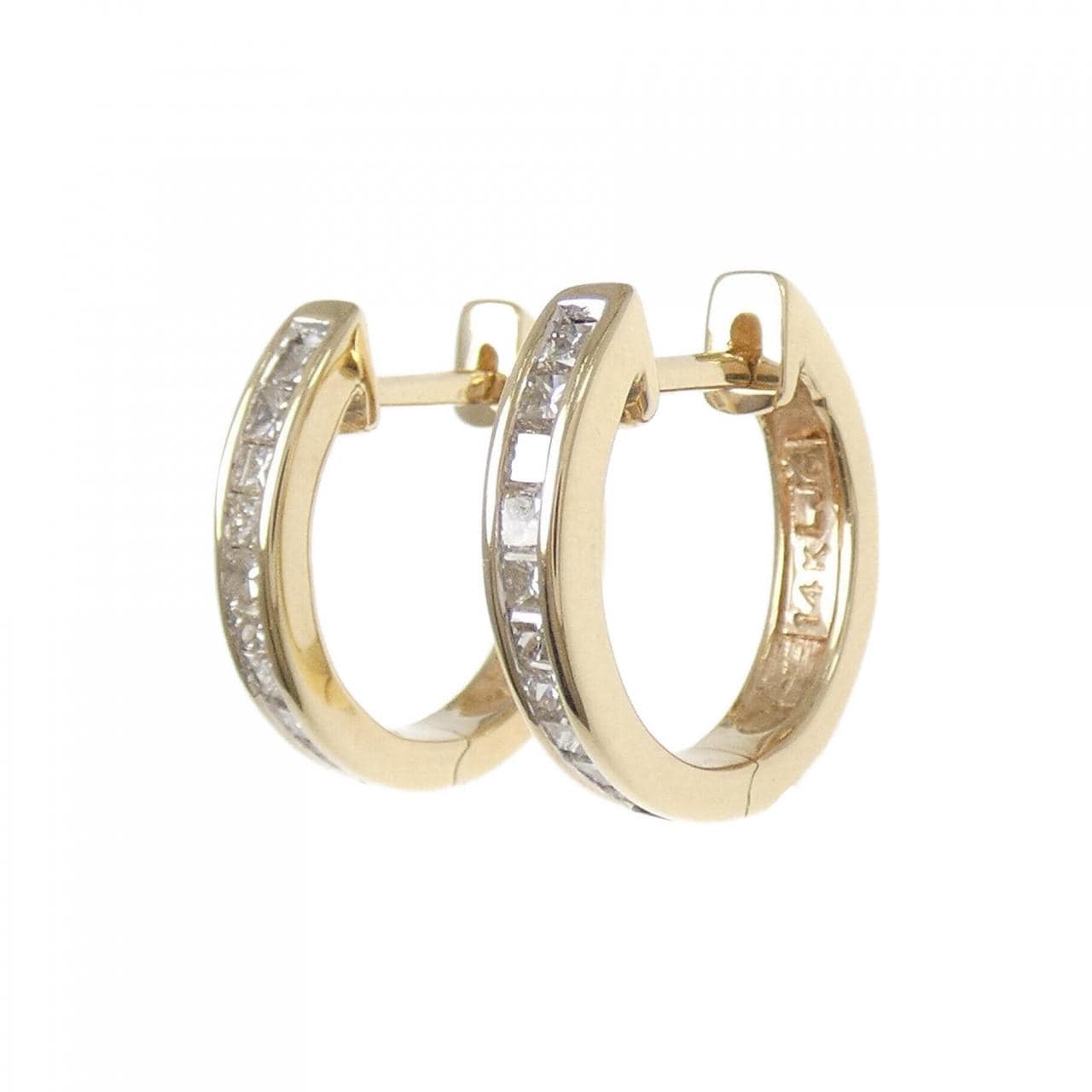 14KYG/14KWG ダイヤモンド ピアス