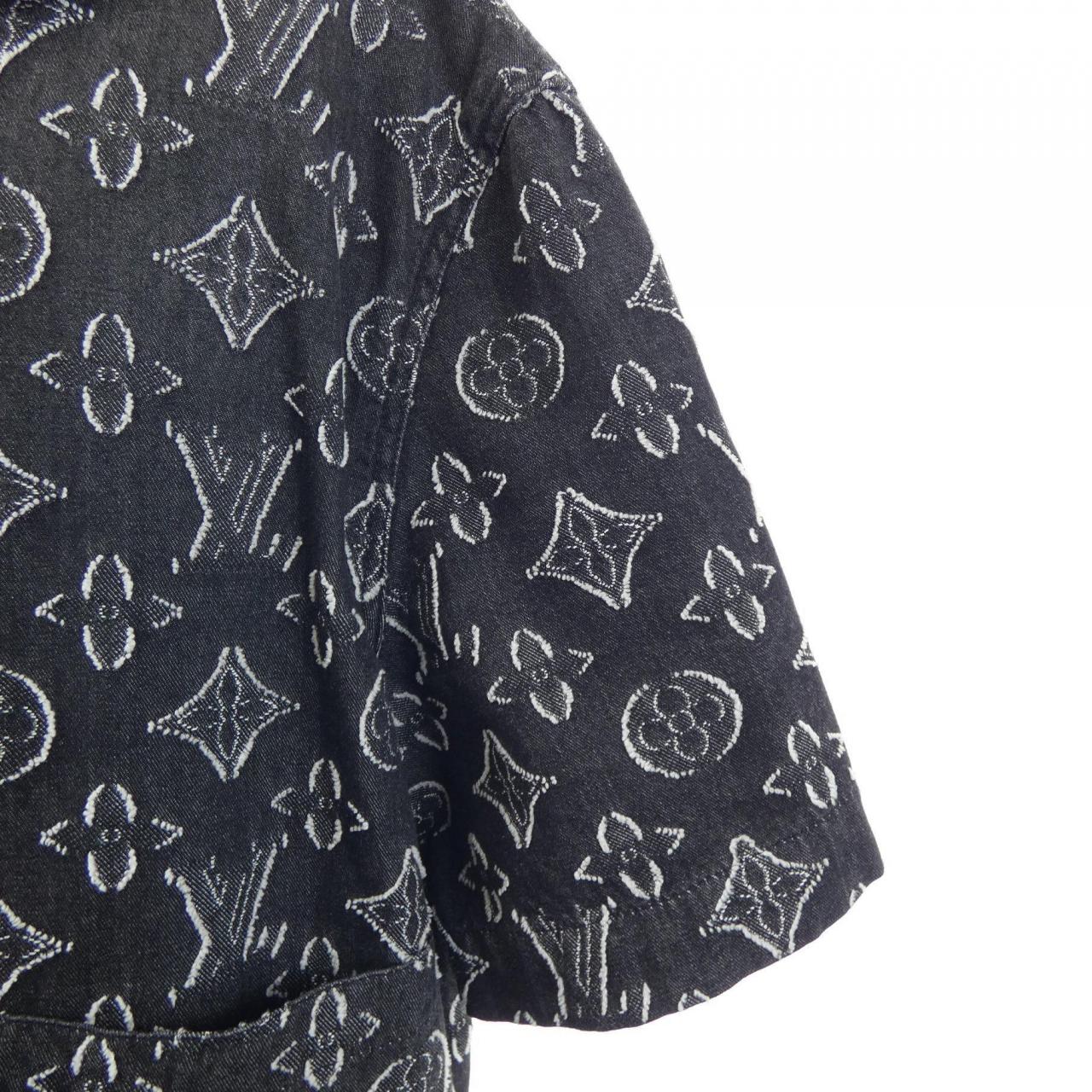 ルイヴィトン LOUIS VUITTON モノグラムショートスリーブシャンブレーシャツ HPS73WARS S／Sシャツ