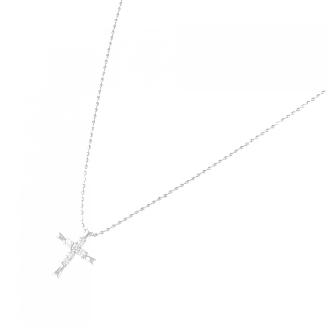 PT900/PT850 クロス ダイヤモンド ネックレス 0.08CT