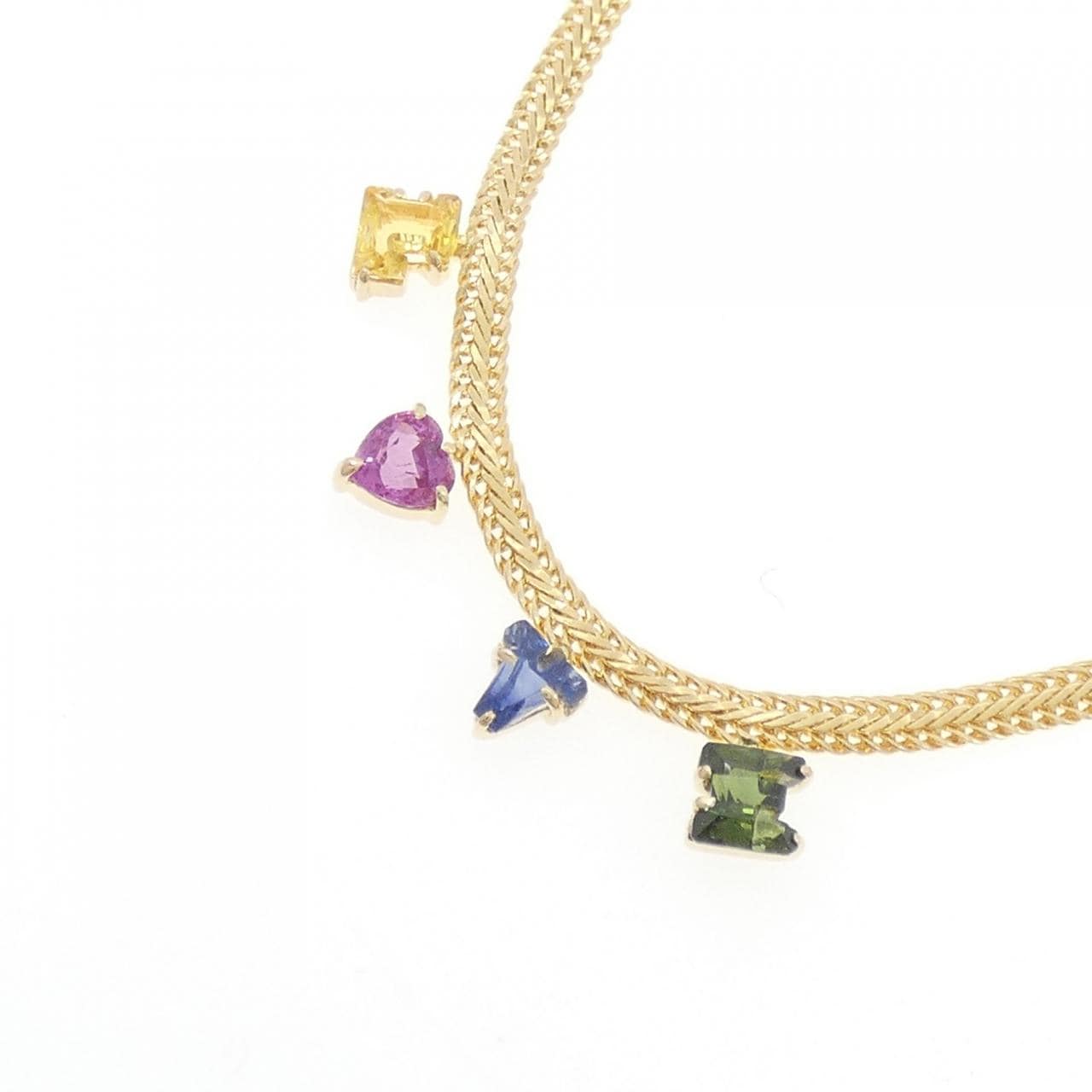 750YG サファイヤ ネックレス