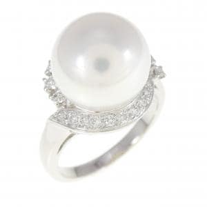 White Butterfly Pearl ring