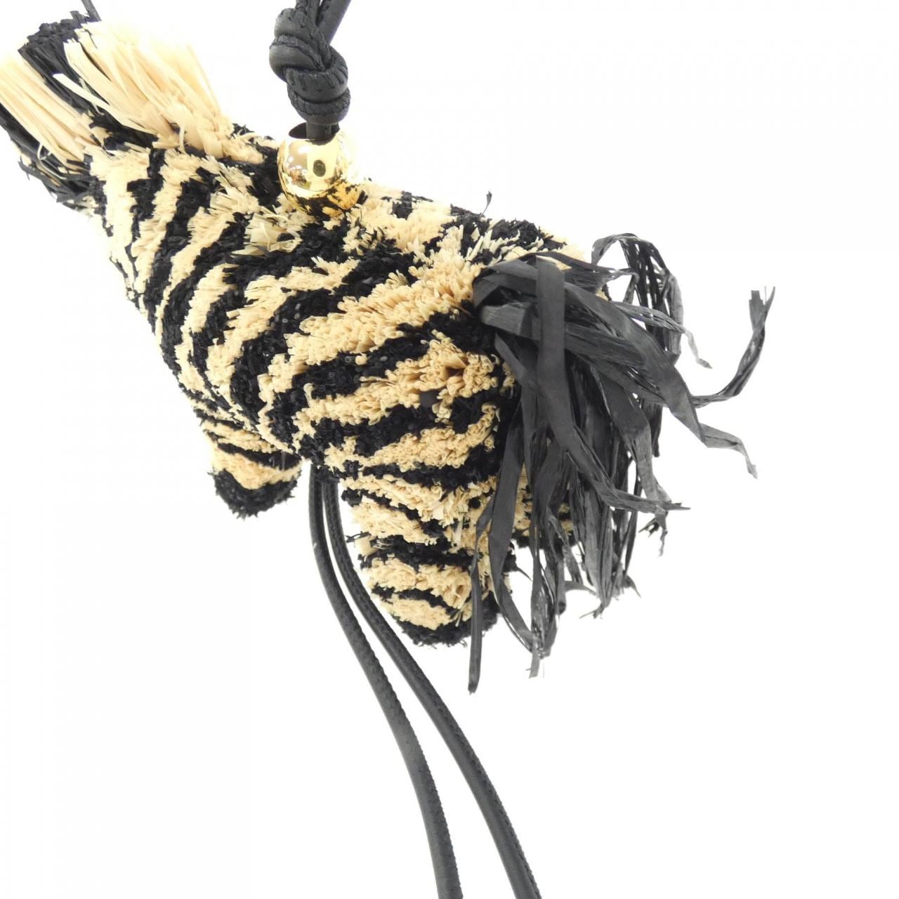 【新品】ロエベ ZEBRA CHARM C621232XKP バッグチャーム