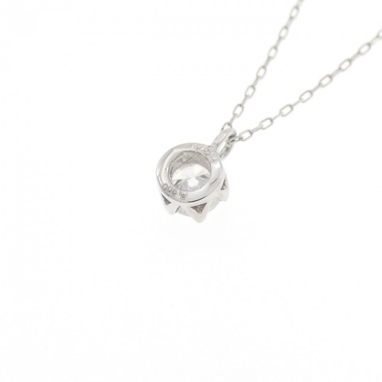 PT900/PT850 ソリティア ダイヤモンド ネックレス 0.30CT