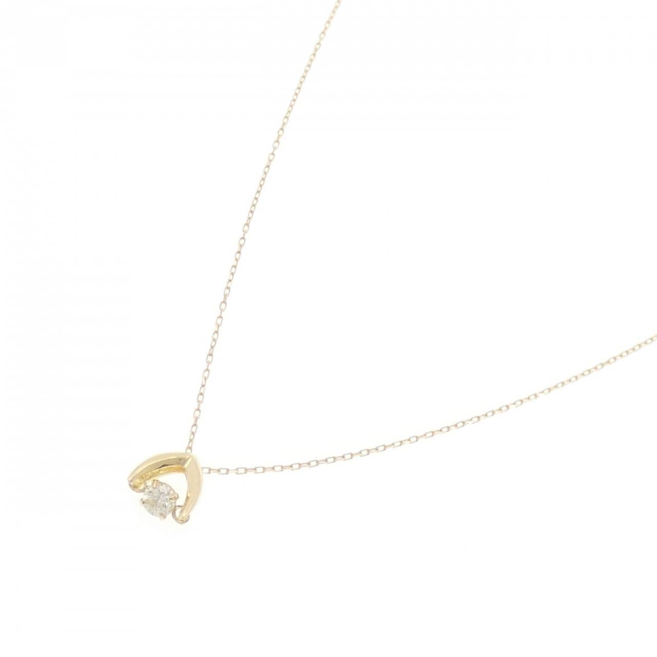 K18YG ダイヤモンド ネックレス 0.08CT