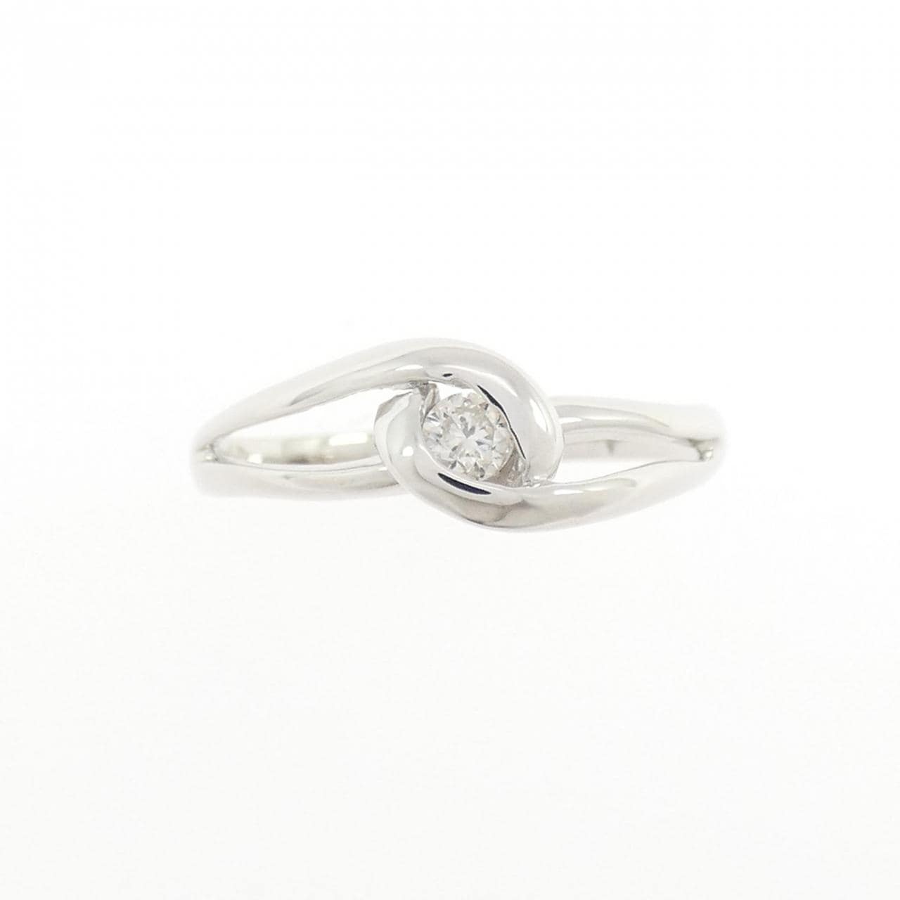K18WG ダイヤモンド リング 0.08CT