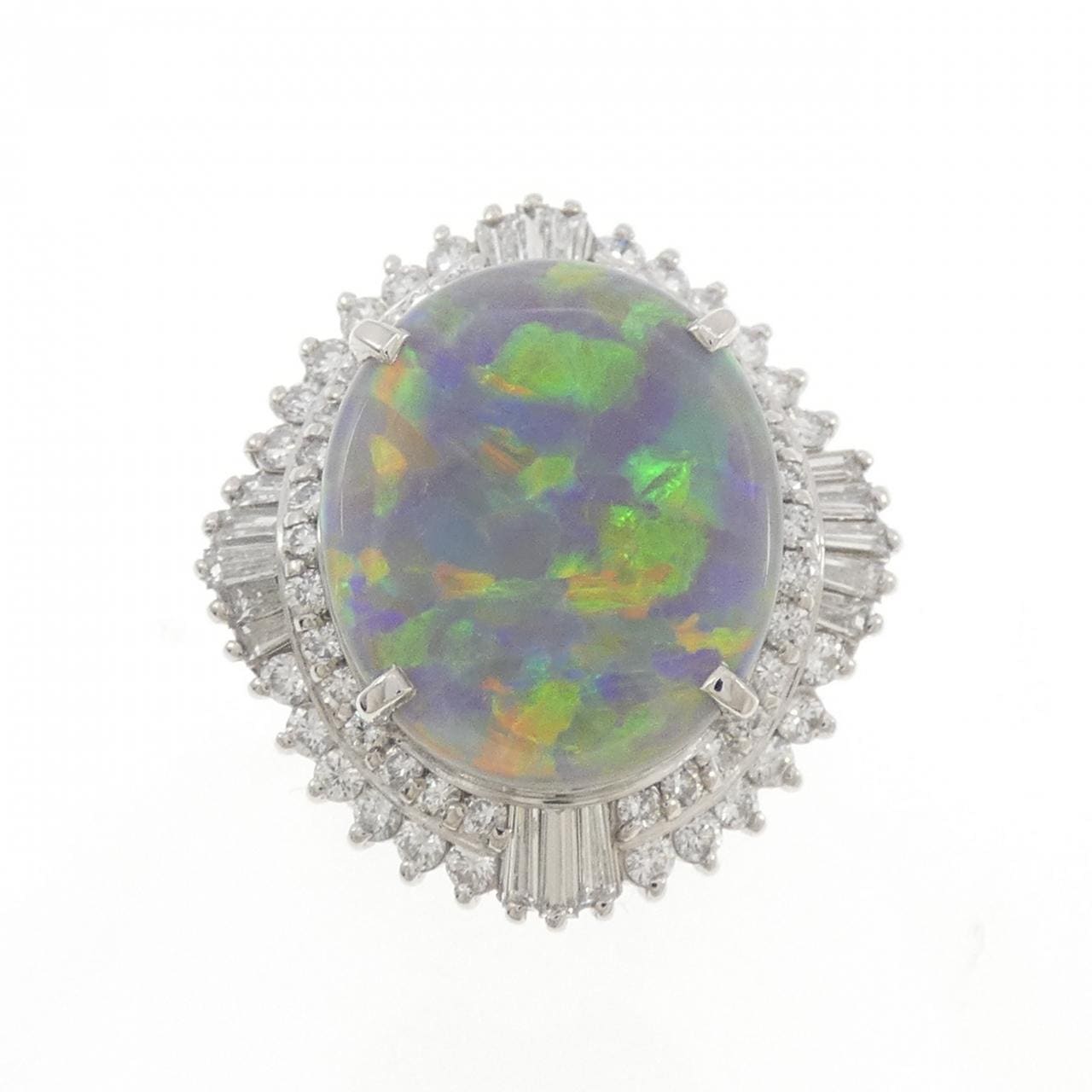 PT900 ブラックオパール リング 4.35CT