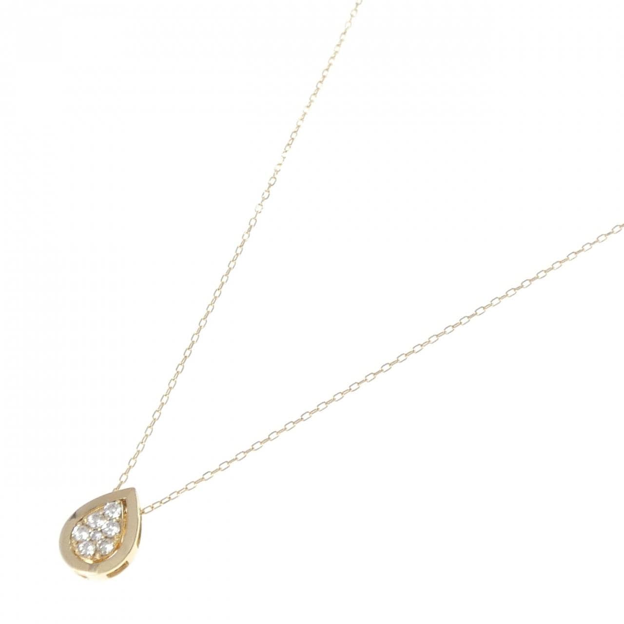 K18YG 2WAY ダイヤモンド ネックレス 0.20CT