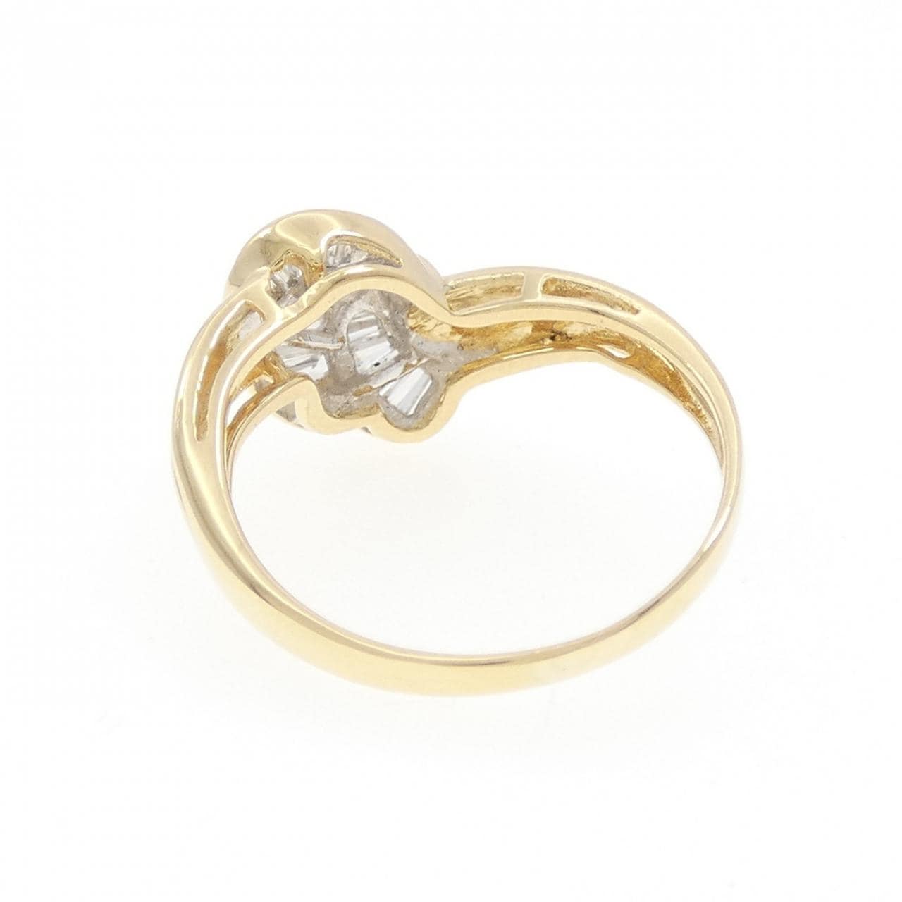 K18YG/K18WG ダイヤモンド リング 0.20CT