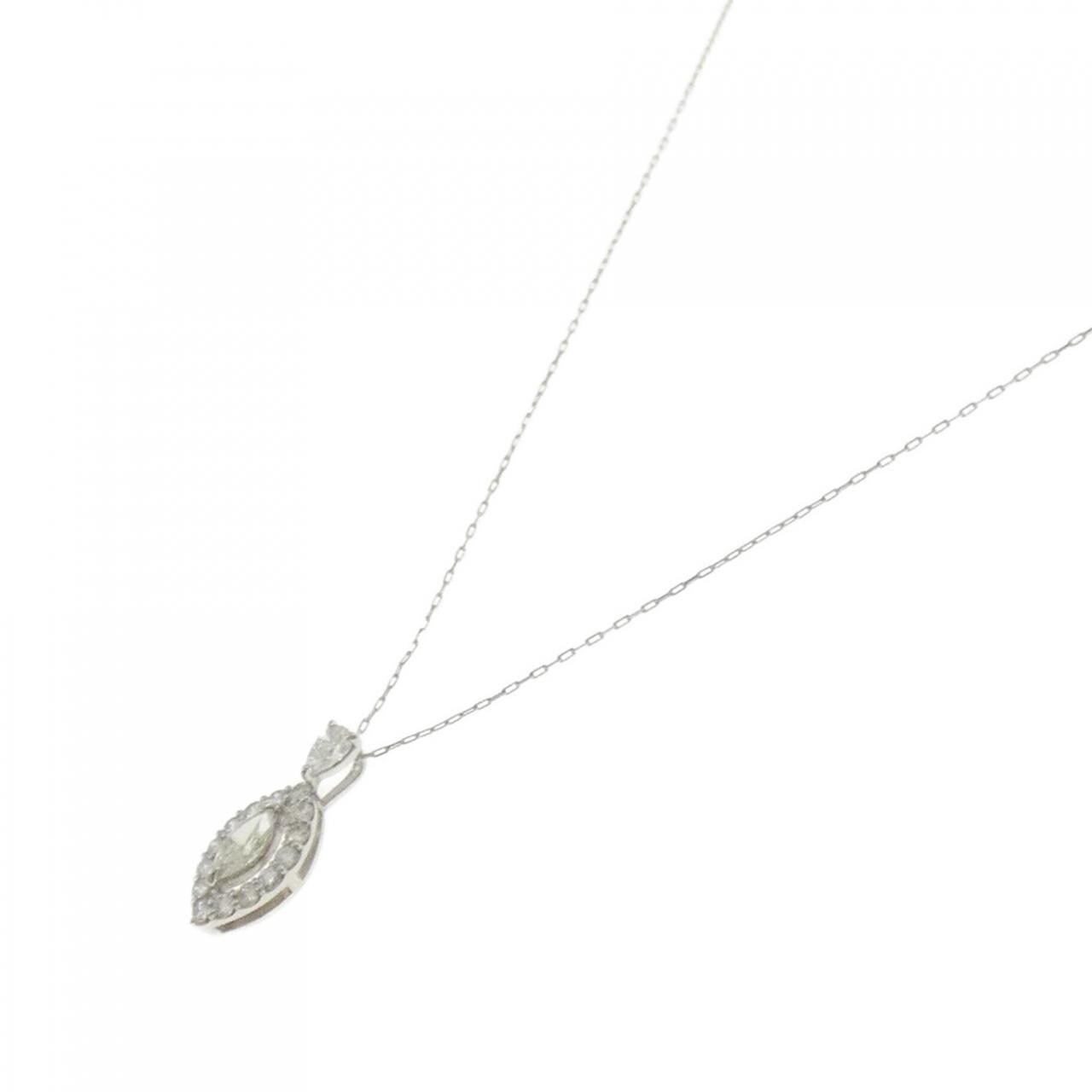 【新品】PT900/PT850 ダイヤモンド ネックレス 0.35CT