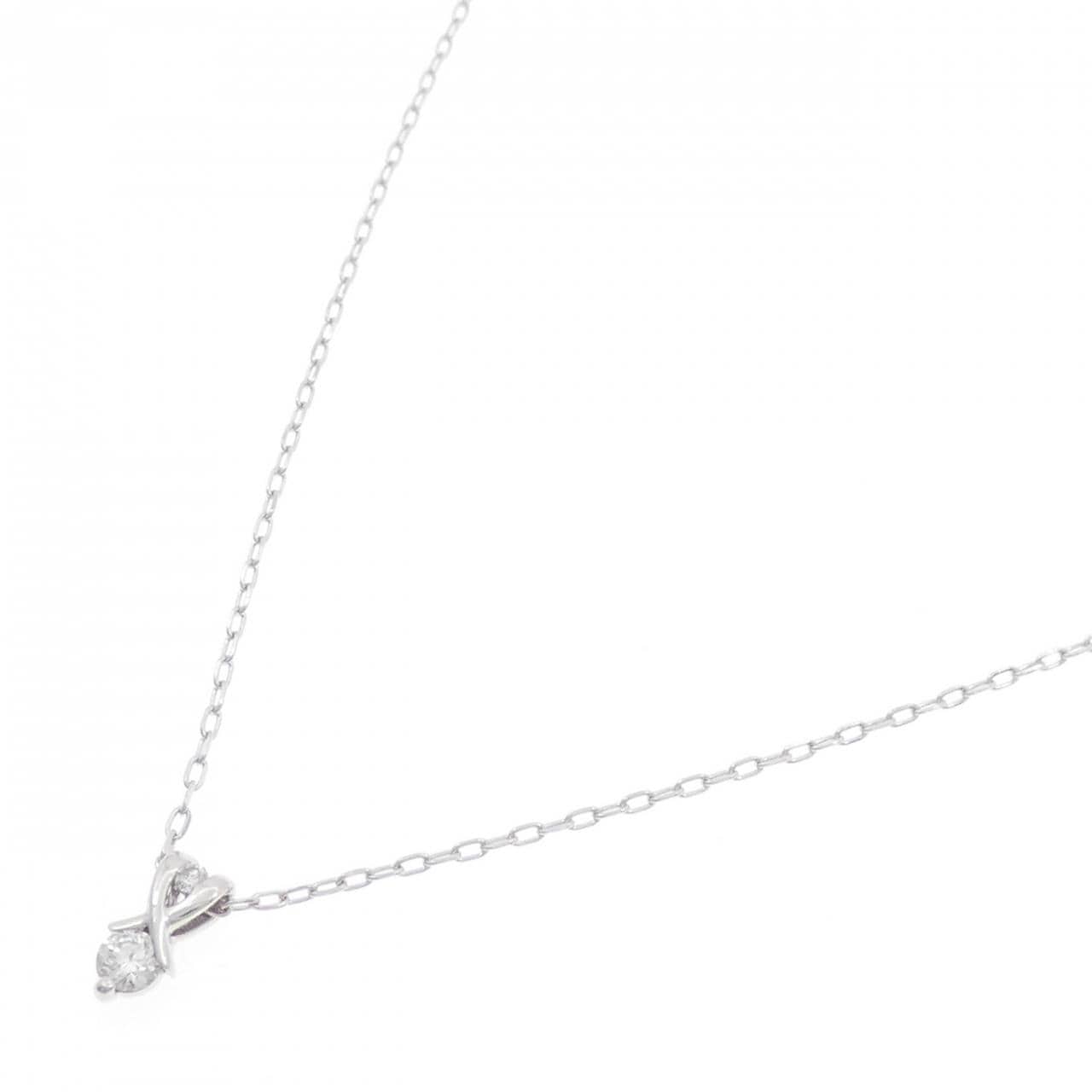 K18WG ダイヤモンド ネックレス 0.078CT