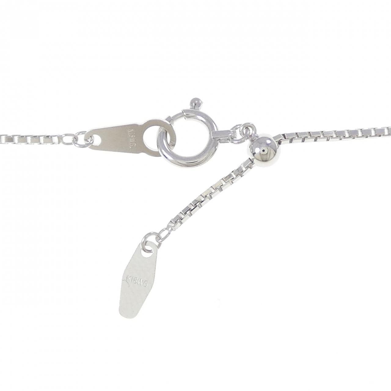 K18WG クロス ダイヤモンド ネックレス 1.05CT