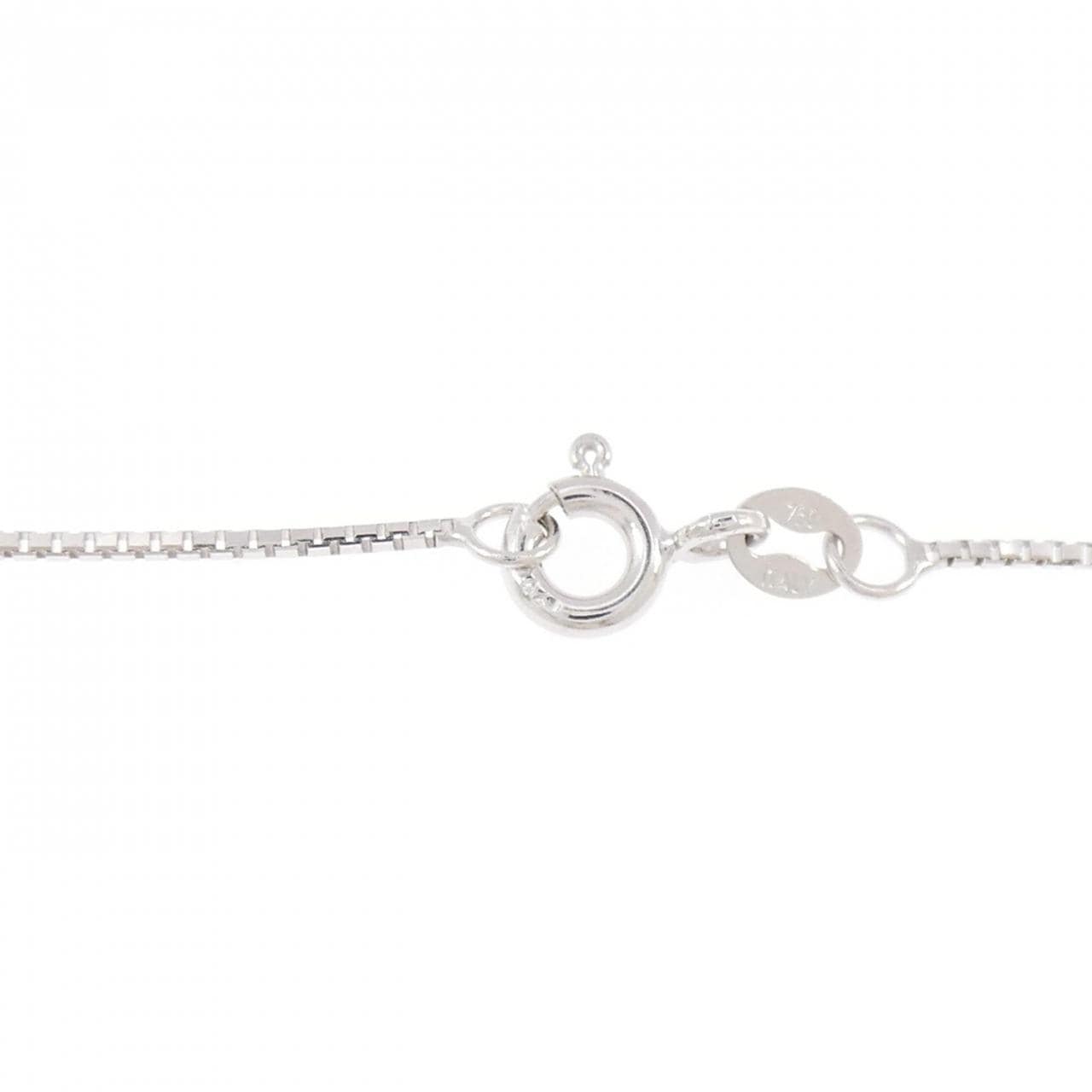 750WG サファイヤ ネックレス 0.33CT