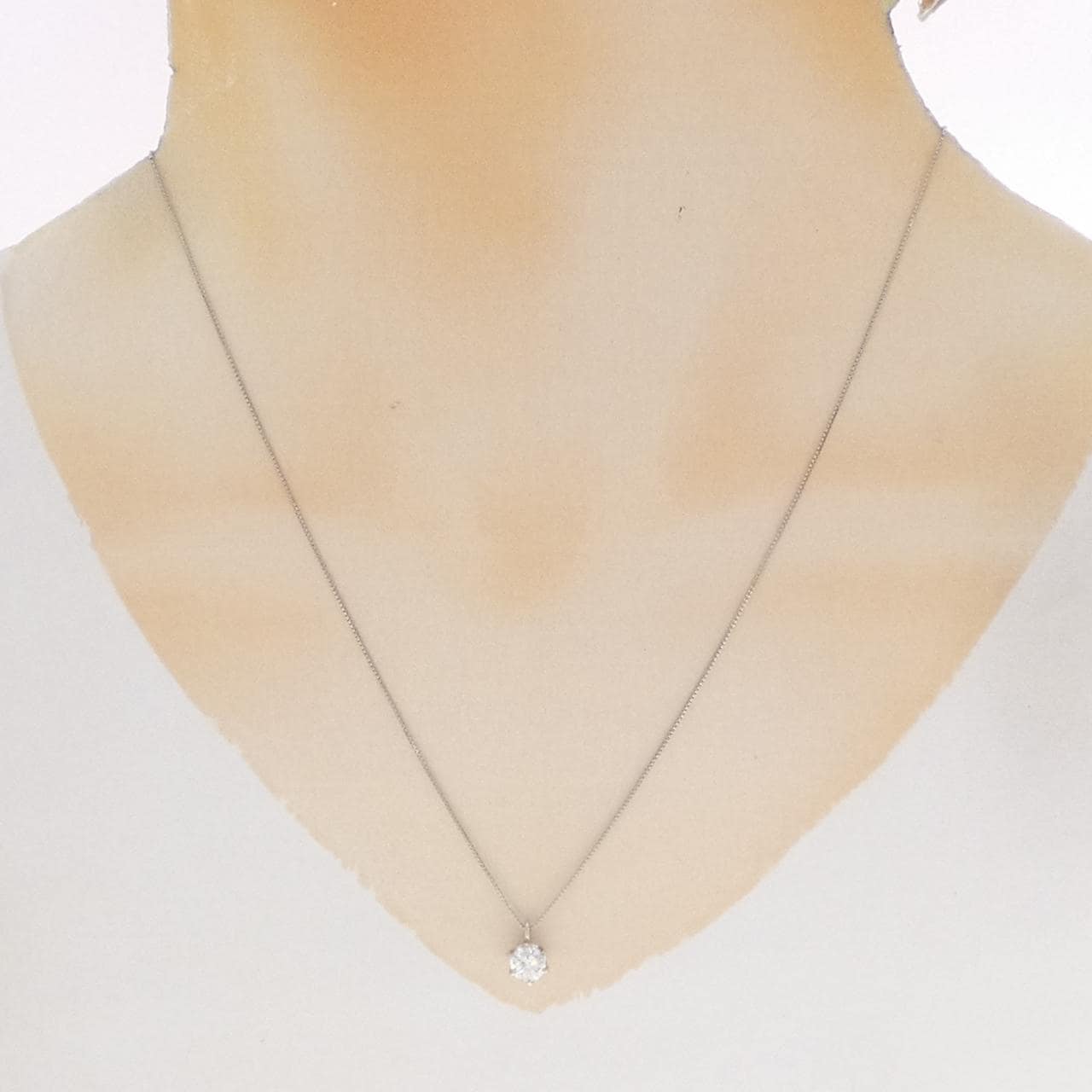 PT900/PT850 ダイヤモンド ネックレス 0.467CT F VVS2 VG