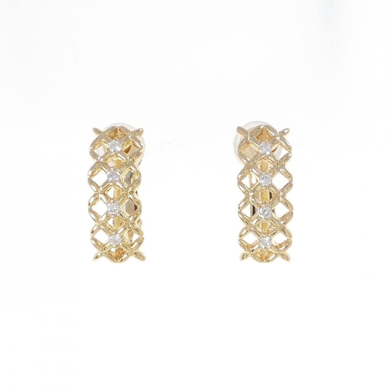 ギンザ タナカ ダイヤモンド イヤリング 0.08CT