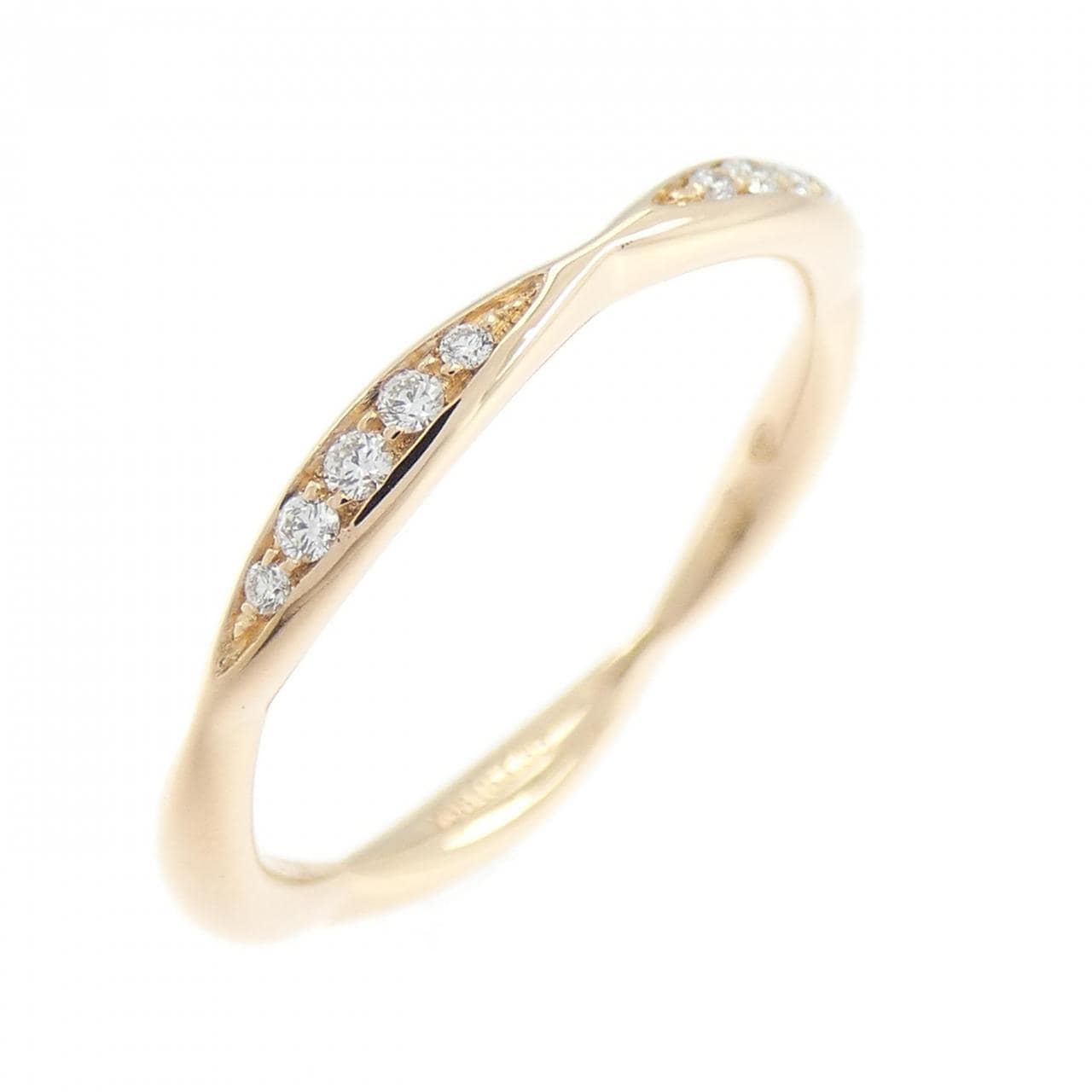 シャネル カメリア ハーフエタニティ リング