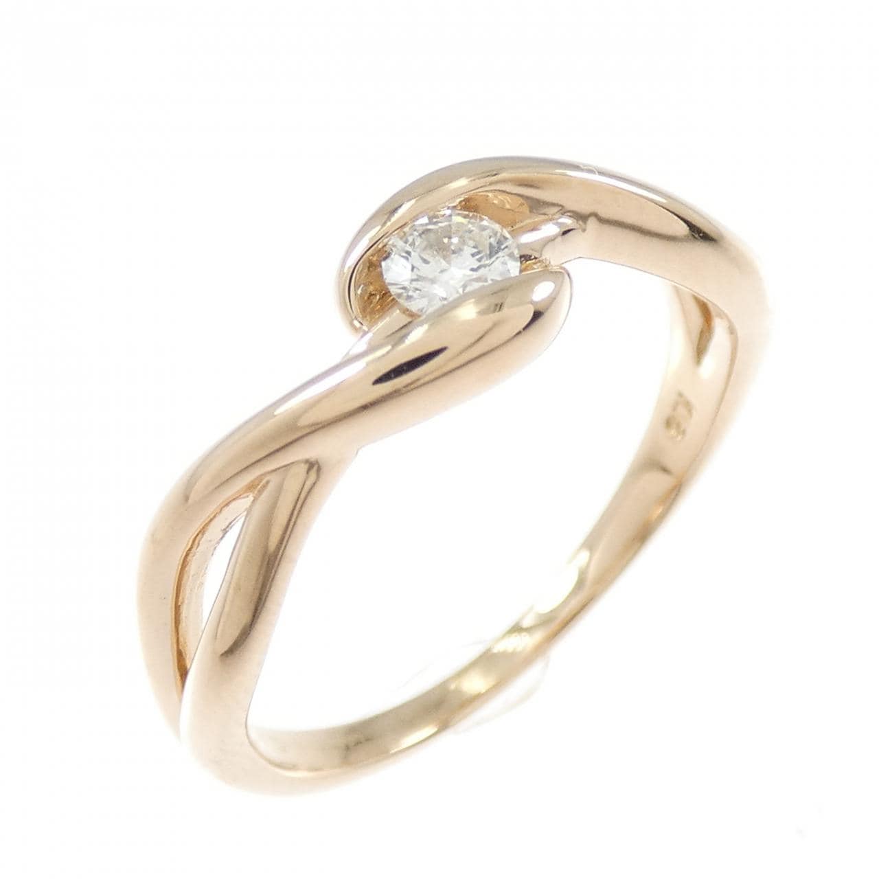K18PG ダイヤモンド リング 0.15CT