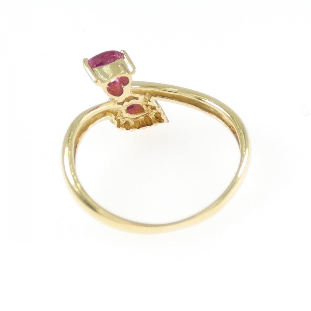 K18YG ルビー リング