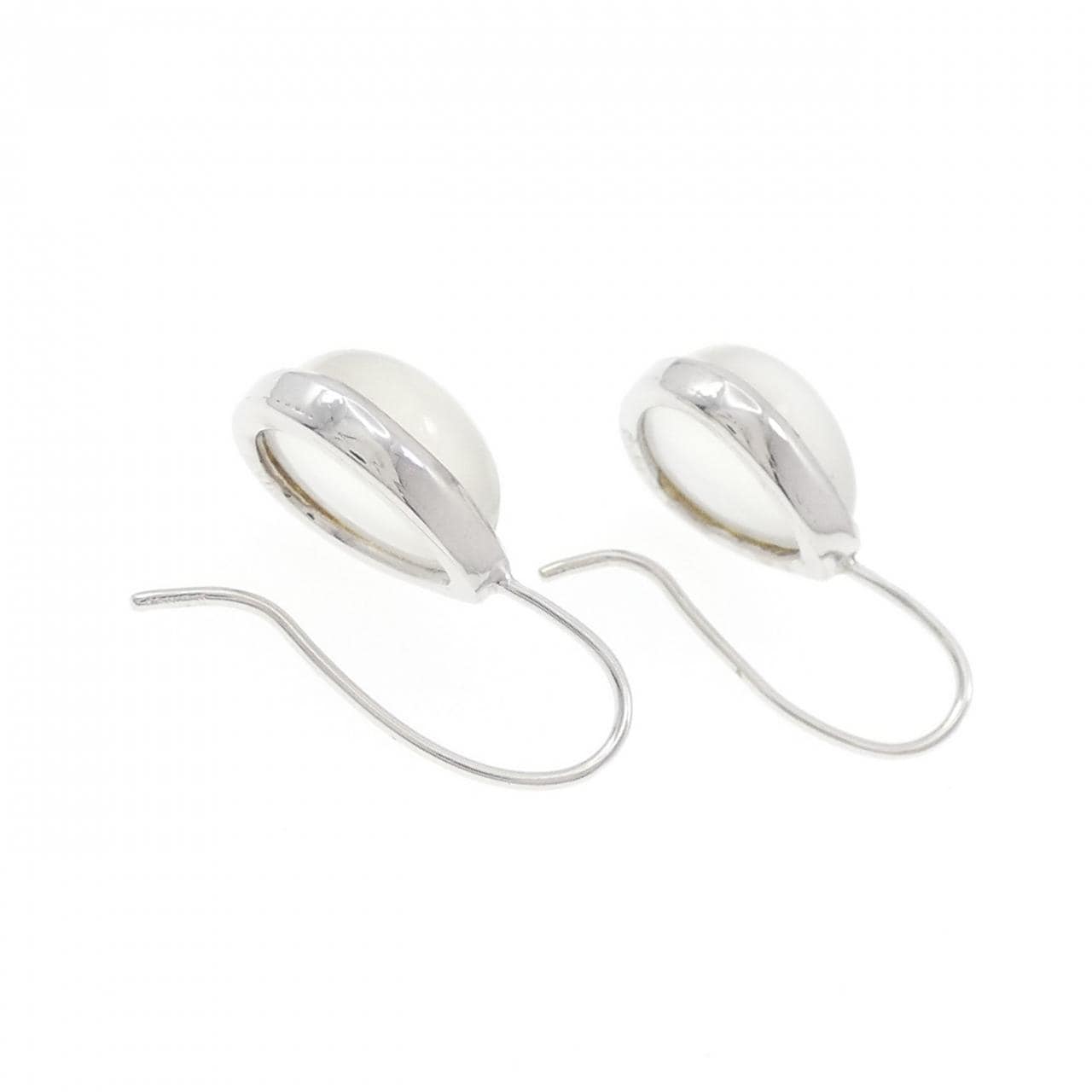 K18WG/K14WG ムーンストーン ピアス