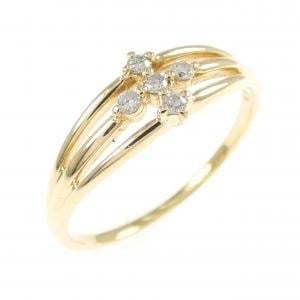 K18YG ダイヤモンド リング 0.1CT