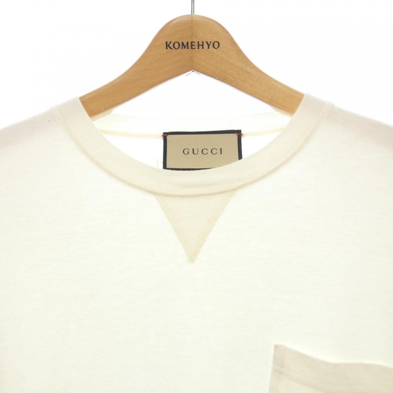 グッチ GUCCI ウェブ ストライプ付きコットンジャージーTシャツ 768441 XJF3T Tシャツ