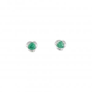 PT/K14WG エメラルド ピアス 0.26CT
