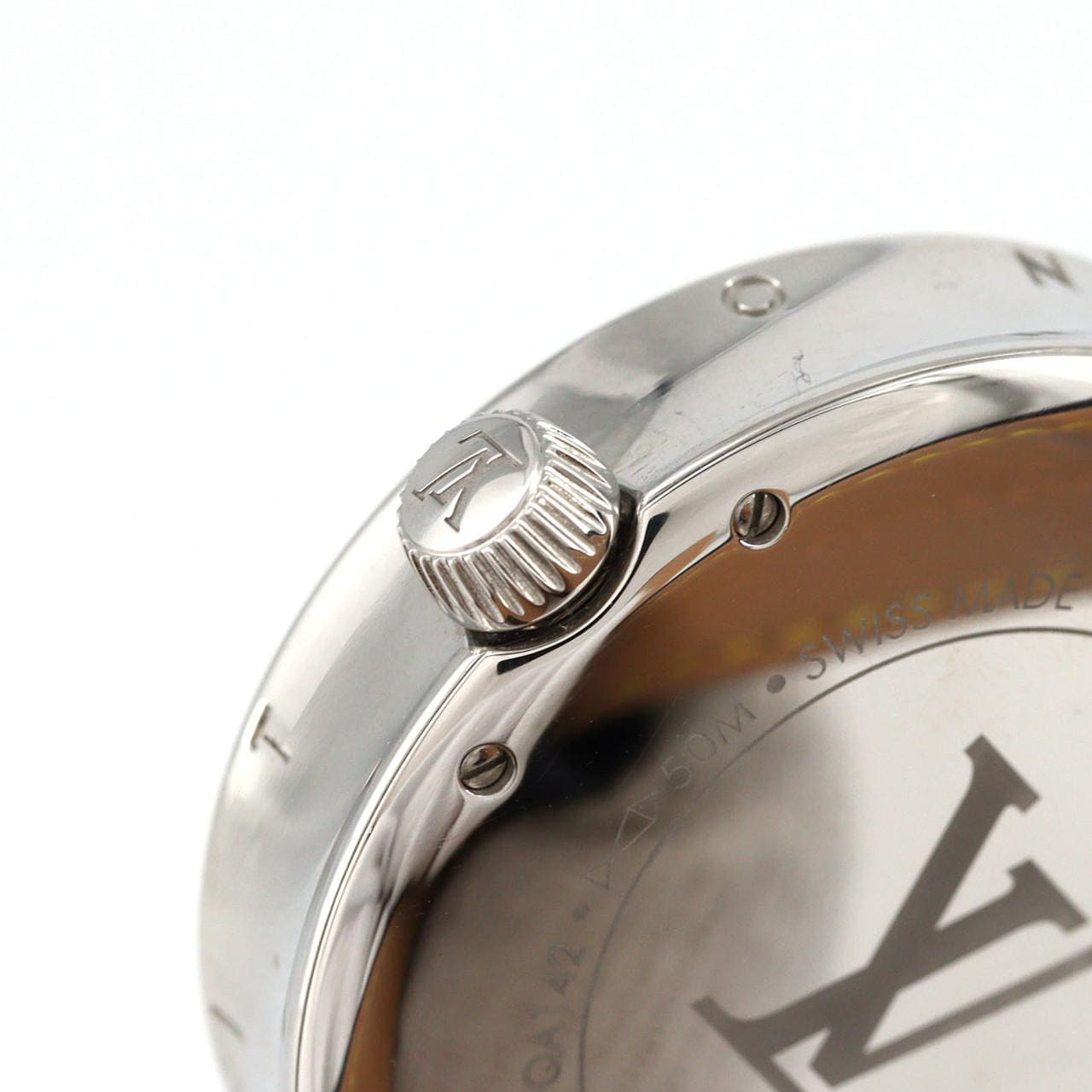 ルイヴィトン タンブール ムーン デュアル･タイム QA142 SS クォーツ