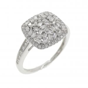 K18WG ダイヤモンド リング 0.45CT