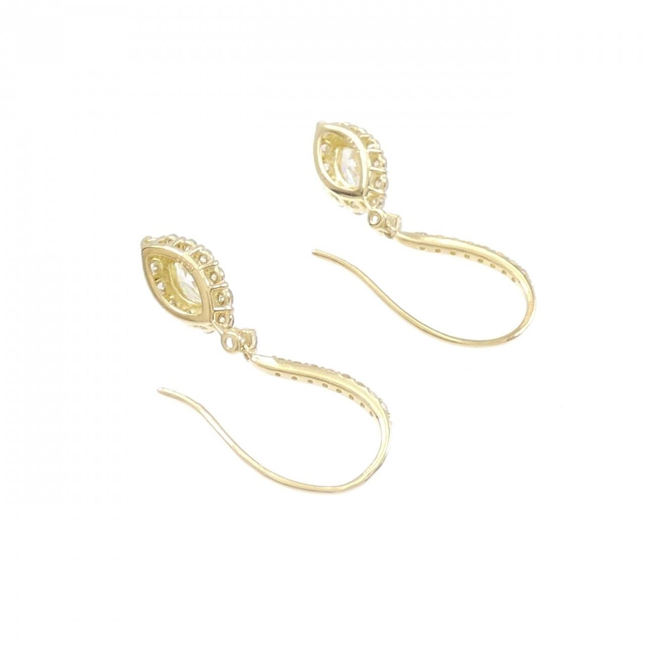 [BRAND NEW] K18YG Diamond earrings 1.00CT