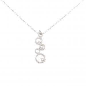 K18WG ダイヤモンド ネックレス 0.05CT