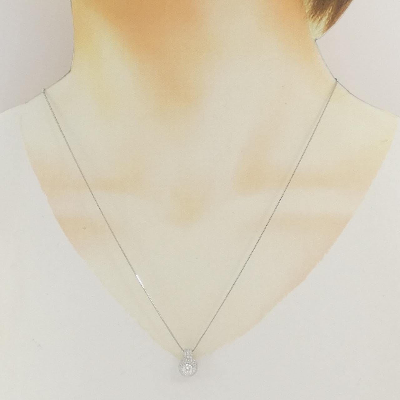 PT950/PT850 ダイヤモンド ネックレス 0.31CT D IF 3EXT