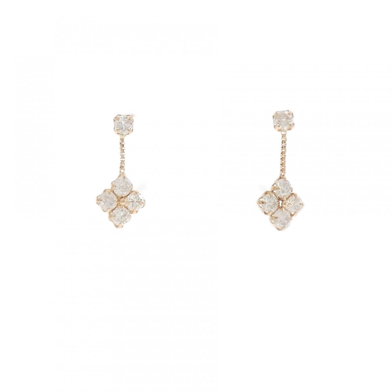 K18PG ダイヤモンド ピアス 0.30CT