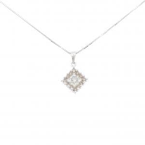 K18WG ダイヤモンド ネックレス 0.45CT