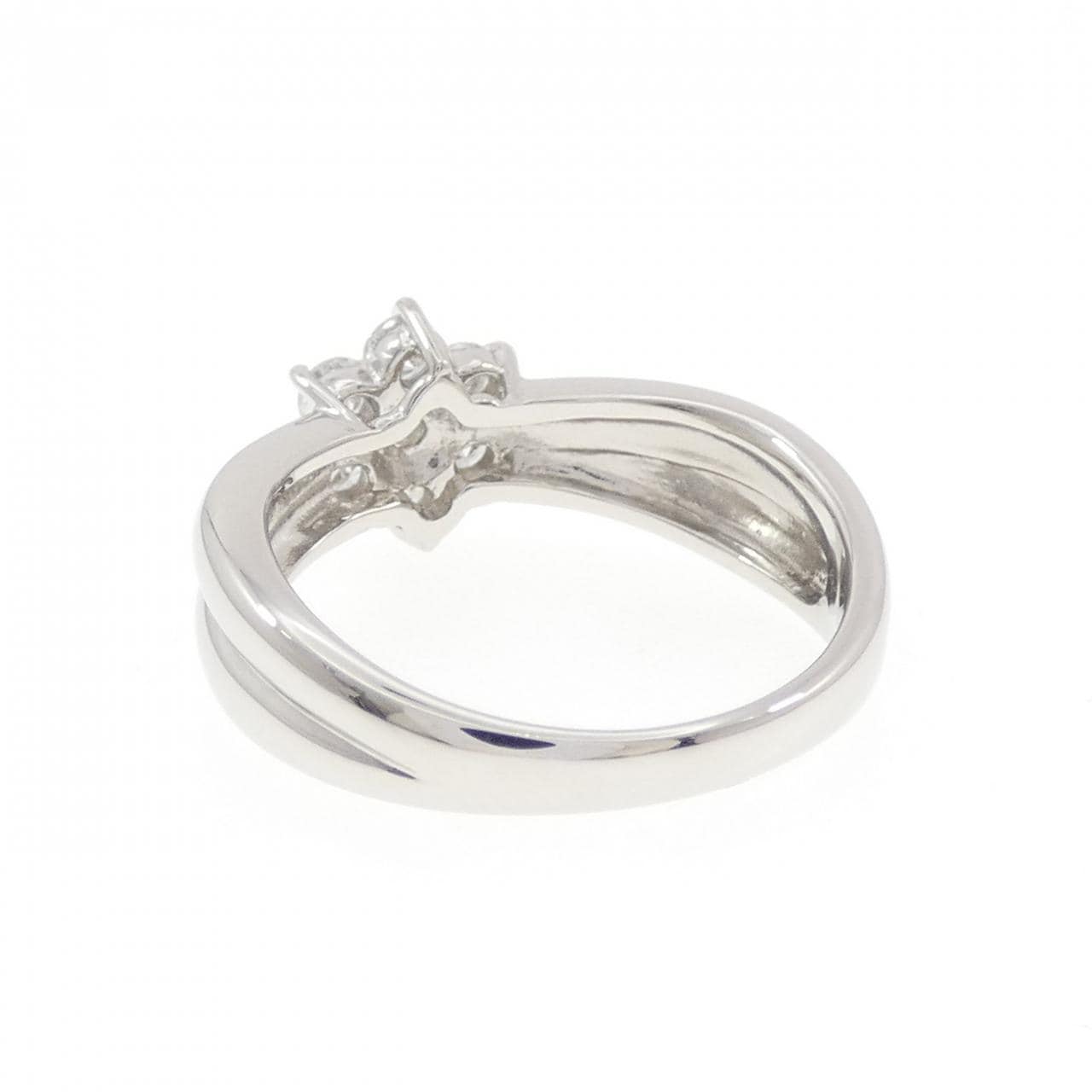PT900 フラワー ダイヤモンド リング 0.50CT