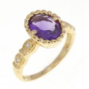 K18YG紫水晶戒指