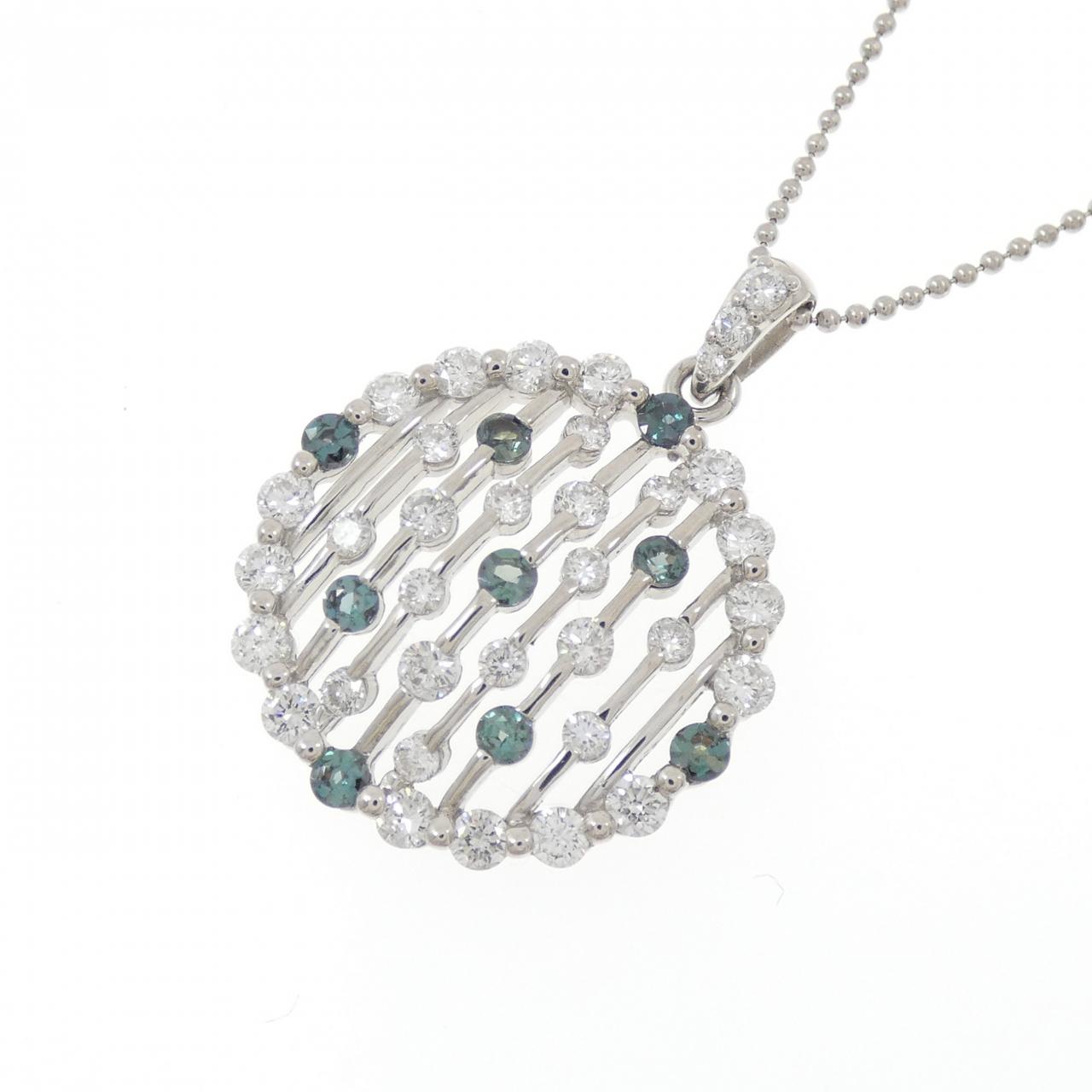 PT900/PT850 アレキサンドライト ネックレス 0.38CT